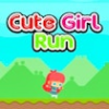 cute girl run